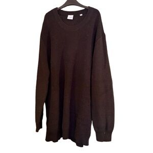 Men’s Oversized Black Knit Sweater